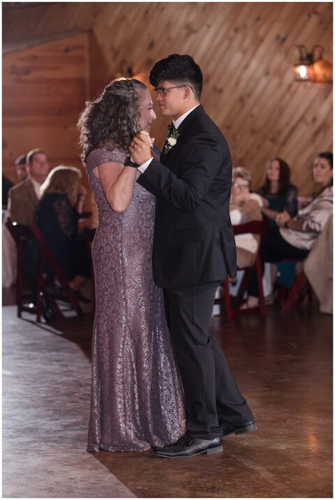 mother son dance at Crazy K Ranch