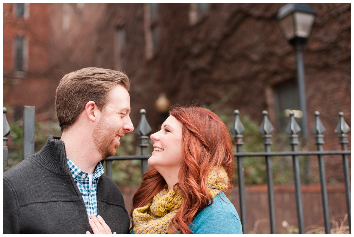 Nashville proposal engaged couple