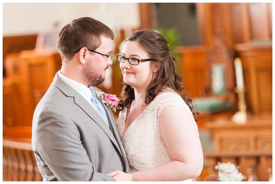 Katie & Randall Wedding smiling