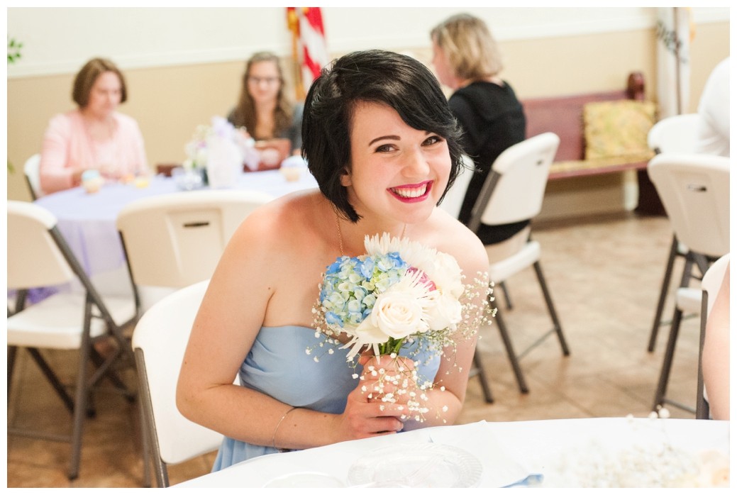 Katie & Randall Wedding bridesmaid smiling