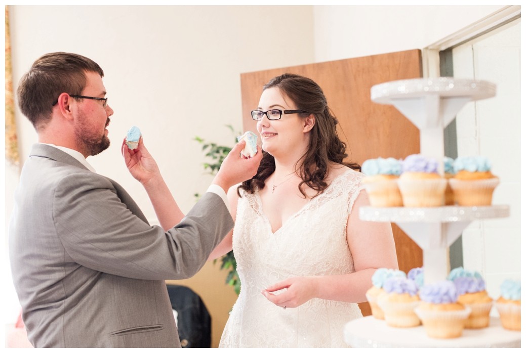 Katie & Randall Wedding feeding cake