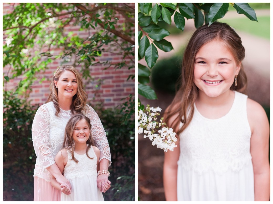 Lambuth Campus Wedding bride and daughter