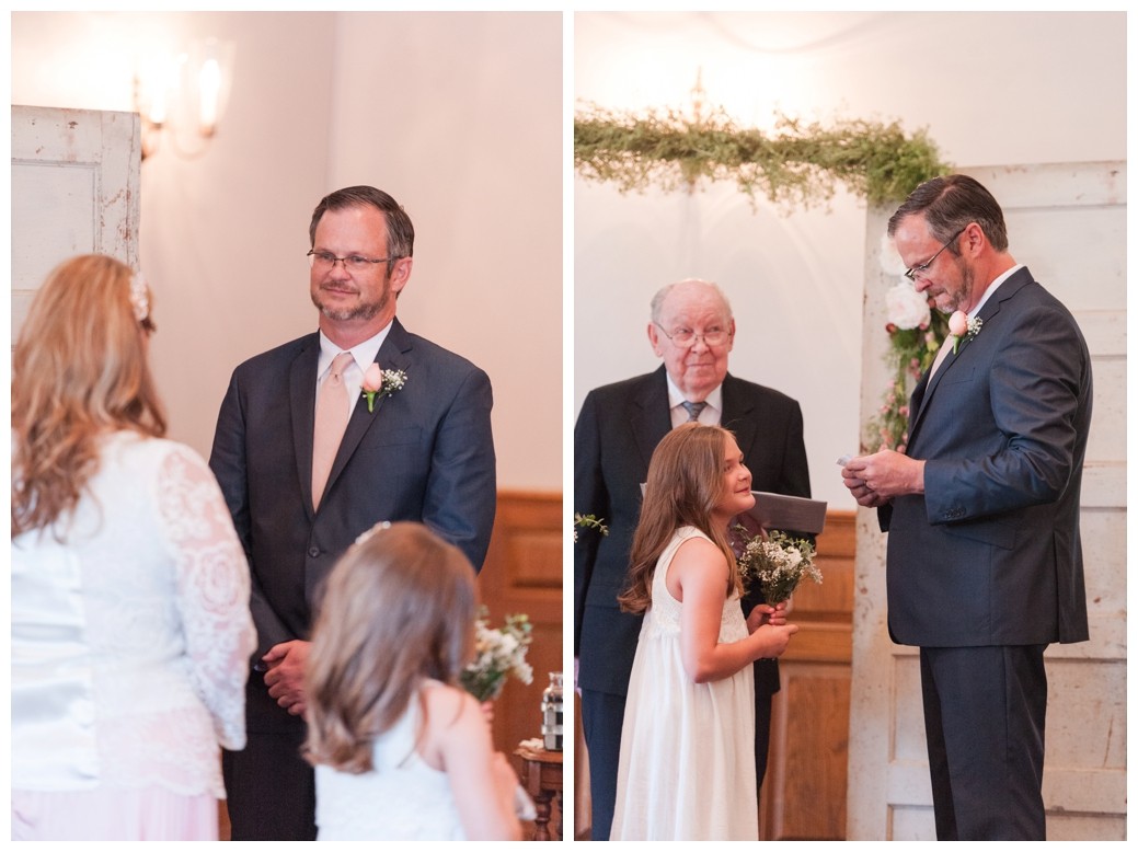 Lambuth Campus Wedding giving necklace to daughter