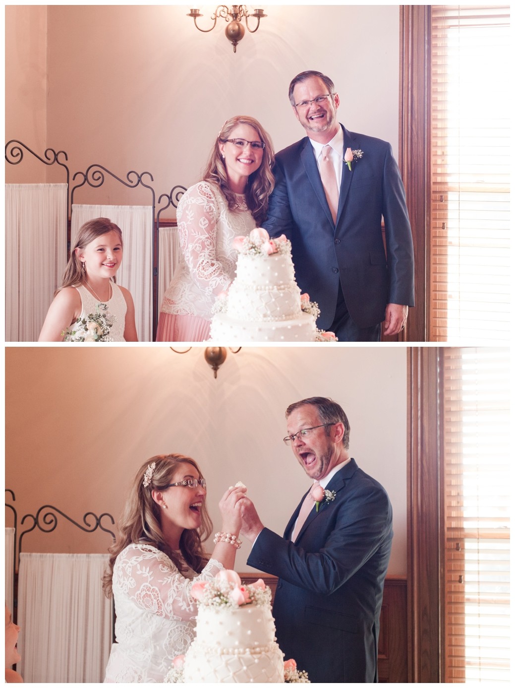 Lambuth Campus Wedding feeding cake and with cake