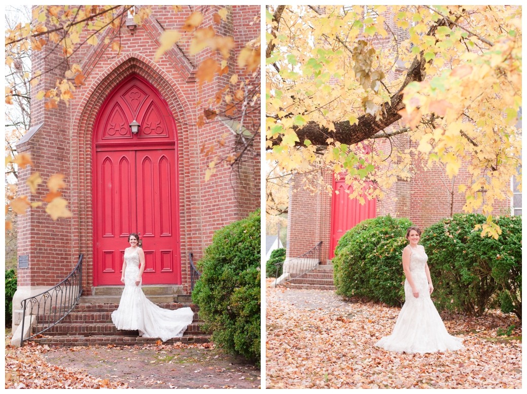 The Columns of Bolivar bridal red door