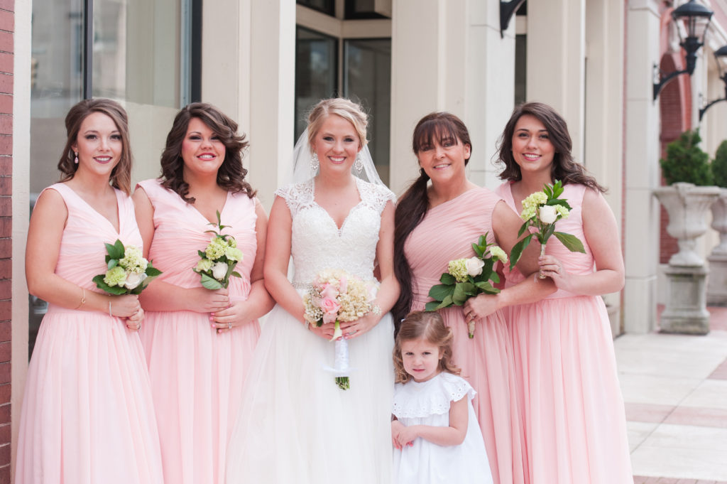 bridesmaids dresses pink