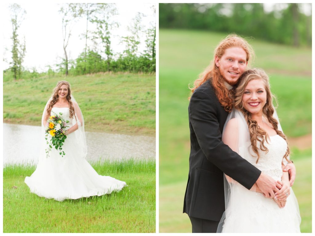 Horseshoe Lake Venue Huron TN bride and groom 3