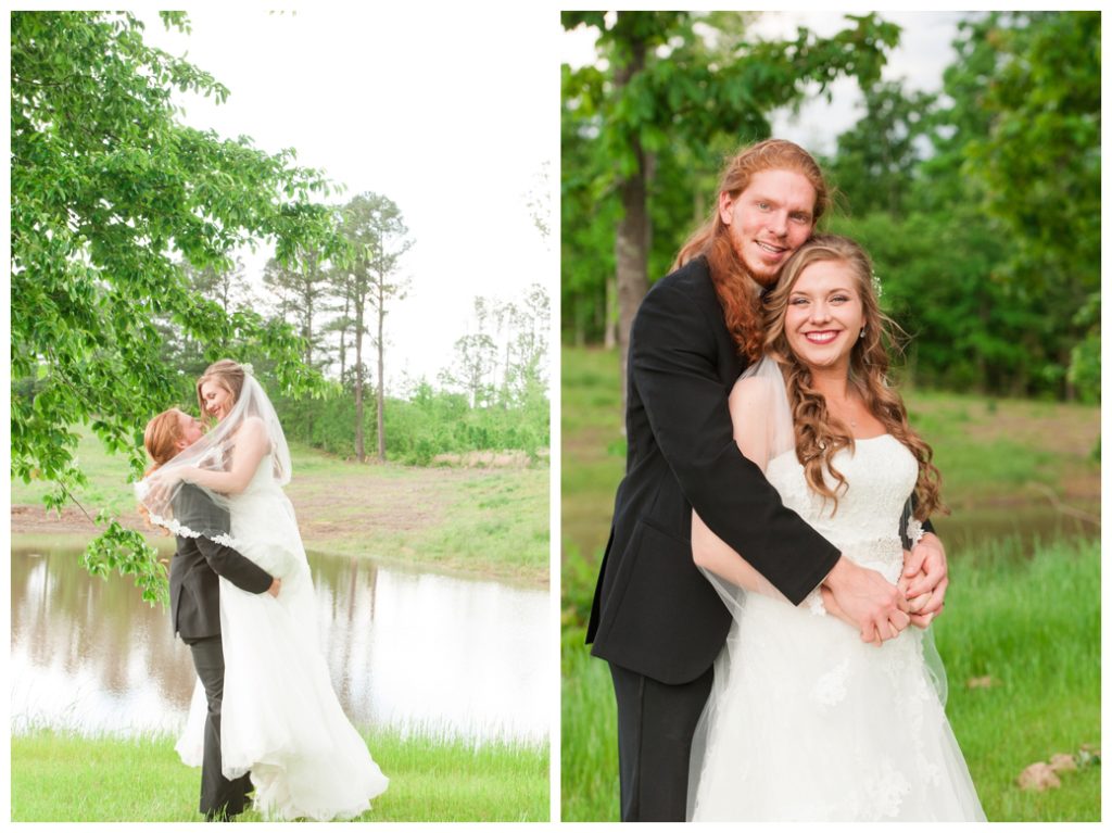 Horseshoe Lake Venue Huron TN bride and groom 5