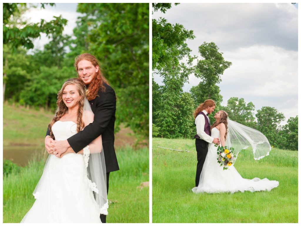 Horseshoe Lake Venue Huron TN bride and groom 6