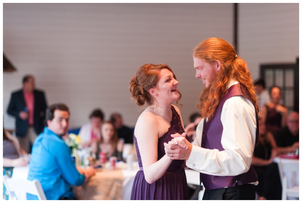 Horseshoe Lake Venue Huron TN groom and sister