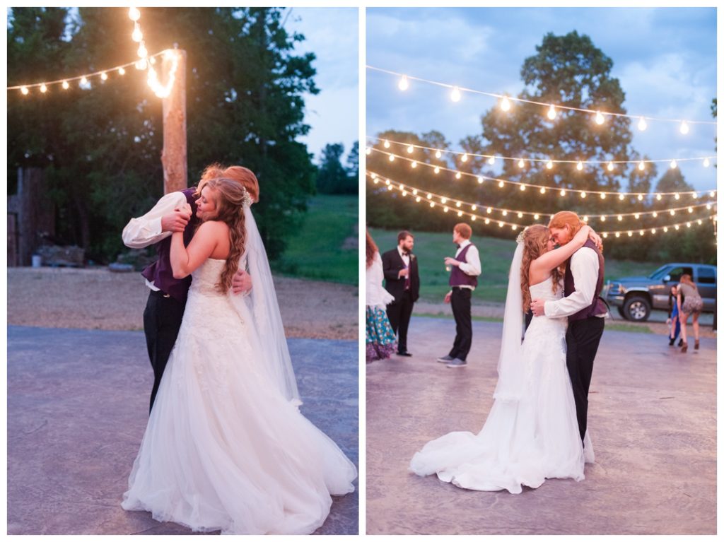 Horseshoe Lake Venue Huron TN bride and groom dancing