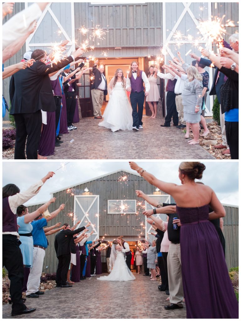 Horseshoe Lake Venue Huron TN sparkler exit