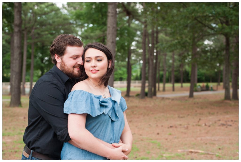 Lauren Jeremy engaged holding her