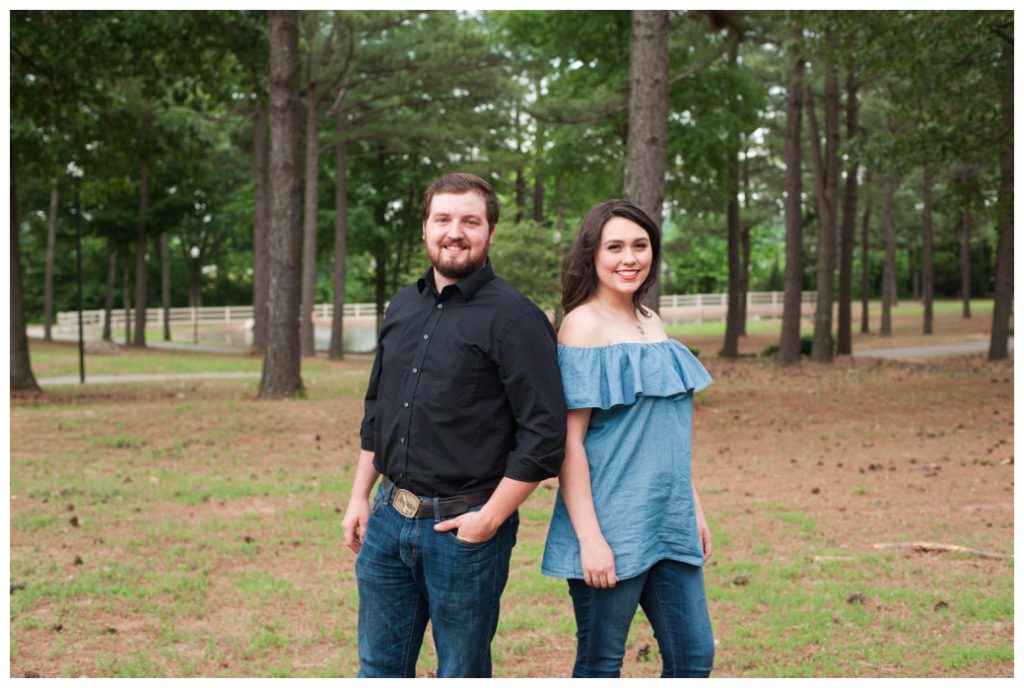 Lauren Jeremy engaged side by side