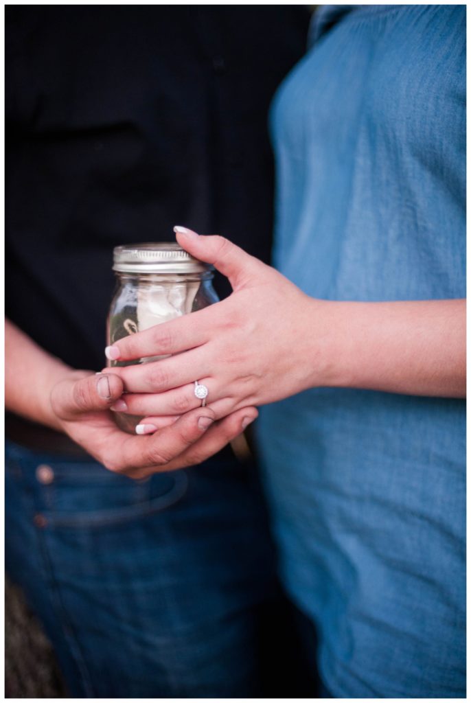 Lauren Jeremy engaged jar