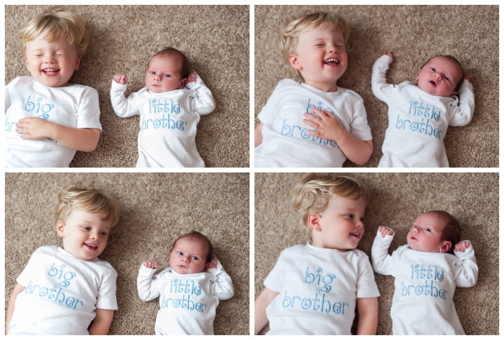 Spencer Newborn brothers laughing