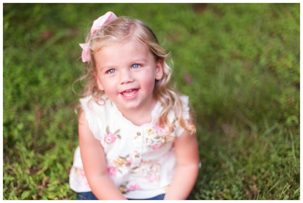 Maternity Family Session little girl