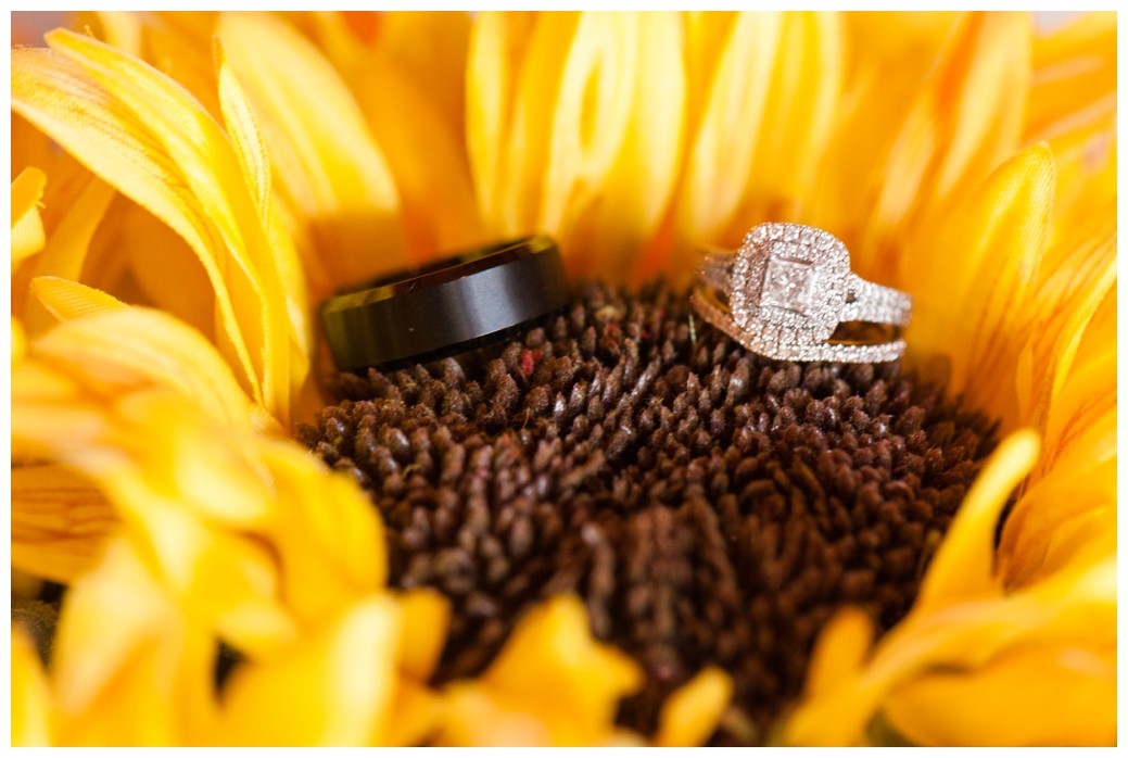 bride, sunflowers Tennessee wedding photography