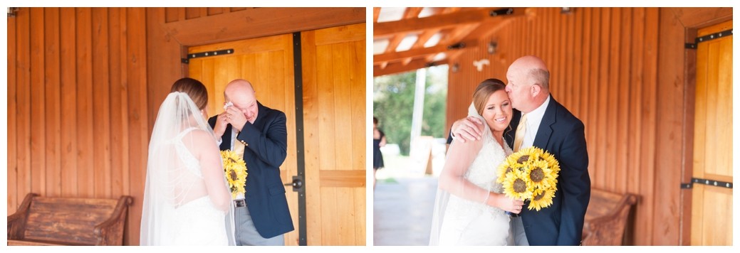 dad first look, Tennessee wedding