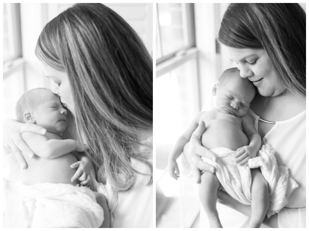 newborn baby with mom