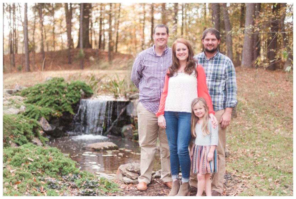 Fall Mini Sessions 2017 family of three with a friend