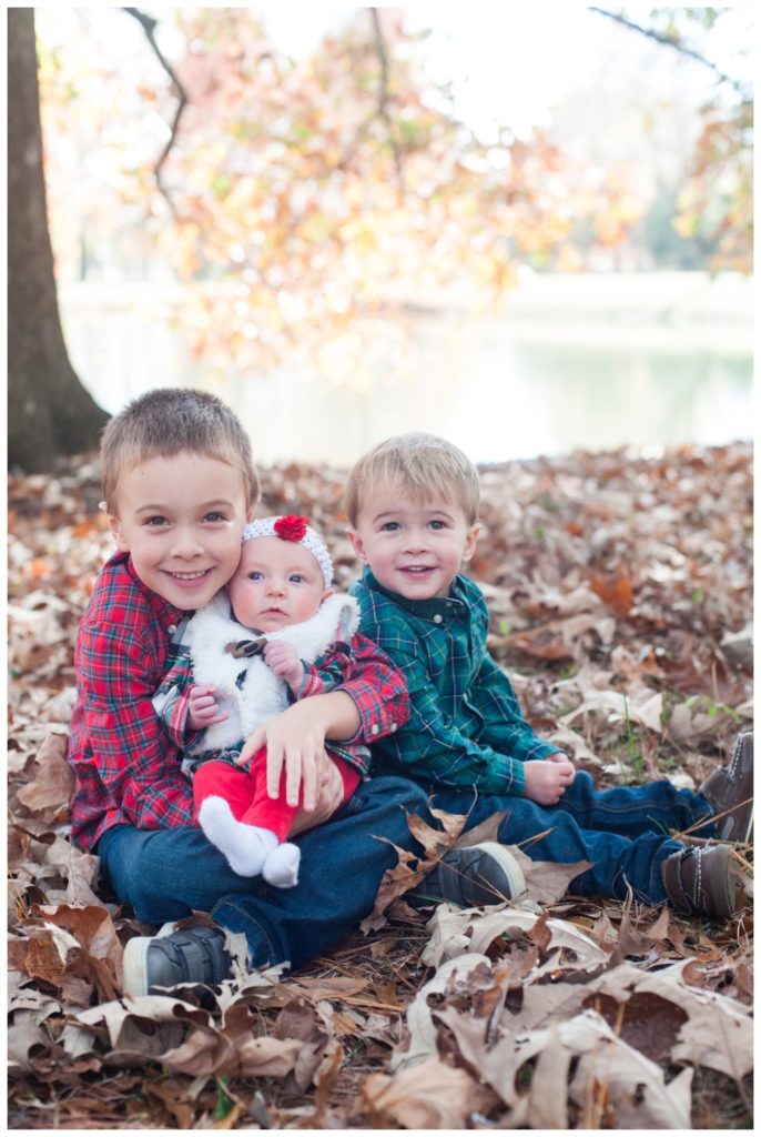 Fall Mini Sessions 2017 brothers holding baby sister