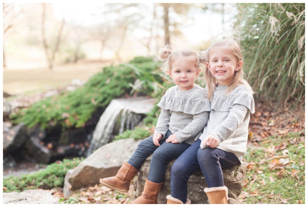 Fall Mini Sessions 2017 two girls in grey