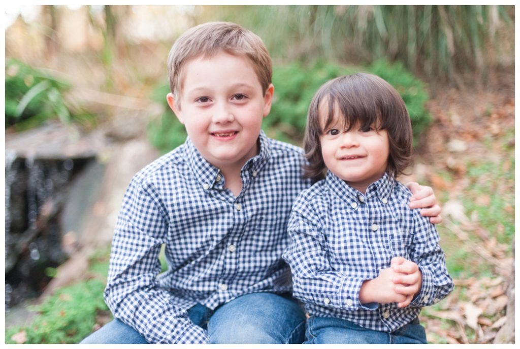 Fall Mini Sessions 2017 two boys in blue shirts