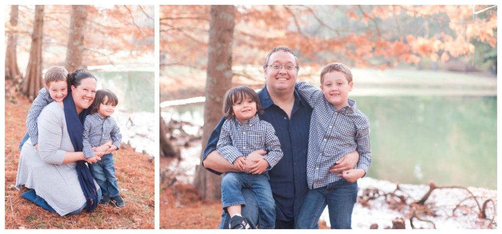 Fall Mini Sessions 2017 mom with boys and dad with boys