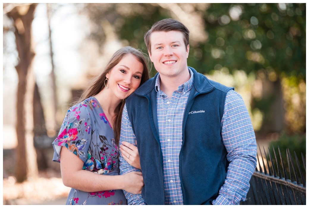 Engagement Session Bolivar TN Couple by fence