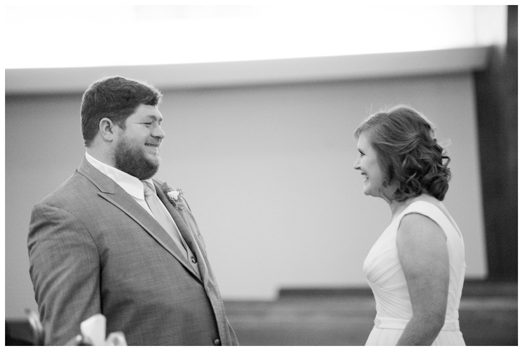 bride and groom seeing each other for the first time