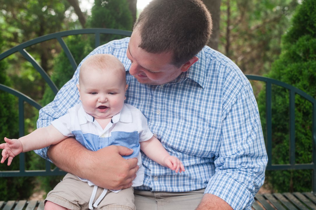 Pine Hill Park portraits Six Month Session with dad