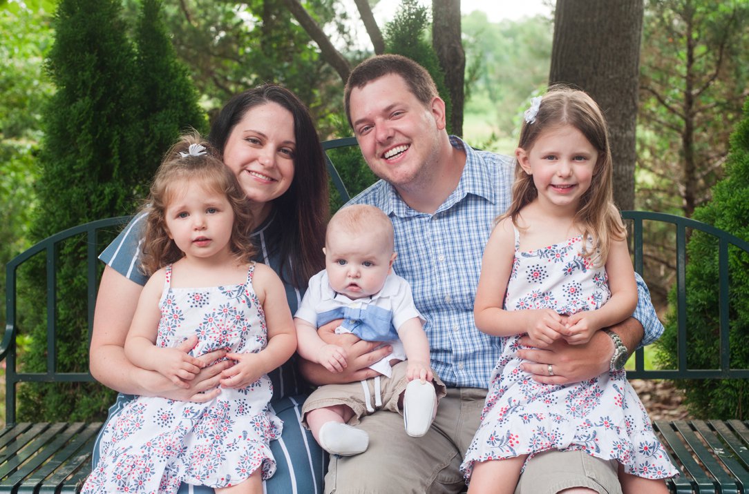 Pine Hill Park portraits Six Month Session family