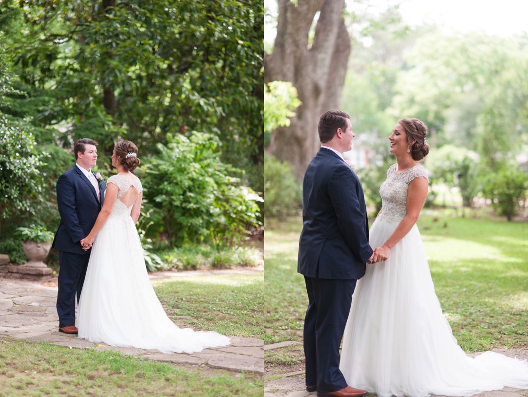 The Columns in Bolivar & Falcon Ridge Farm Wedding first look 2