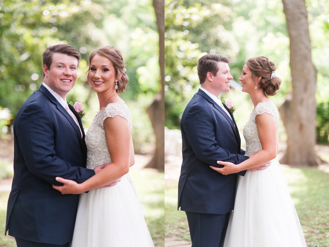 The Columns in Bolivar & Falcon Ridge Farm Wedding bride and groom