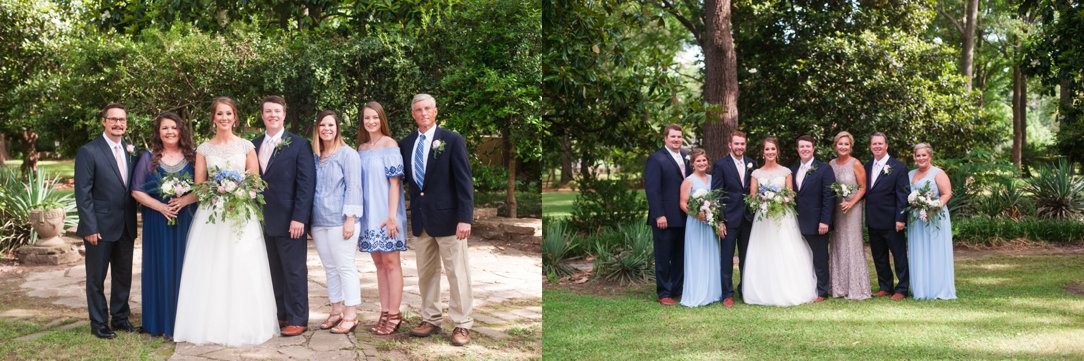 The Columns in Bolivar & Falcon Ridge Farm Wedding families