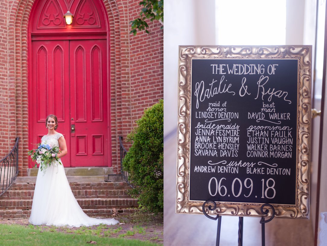 The Columns in Bolivar & Falcon Ridge Farm red door and sign