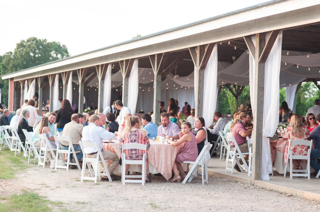 The Columns in Bolivar & Falcon Ridge Farm Wedding reception 4