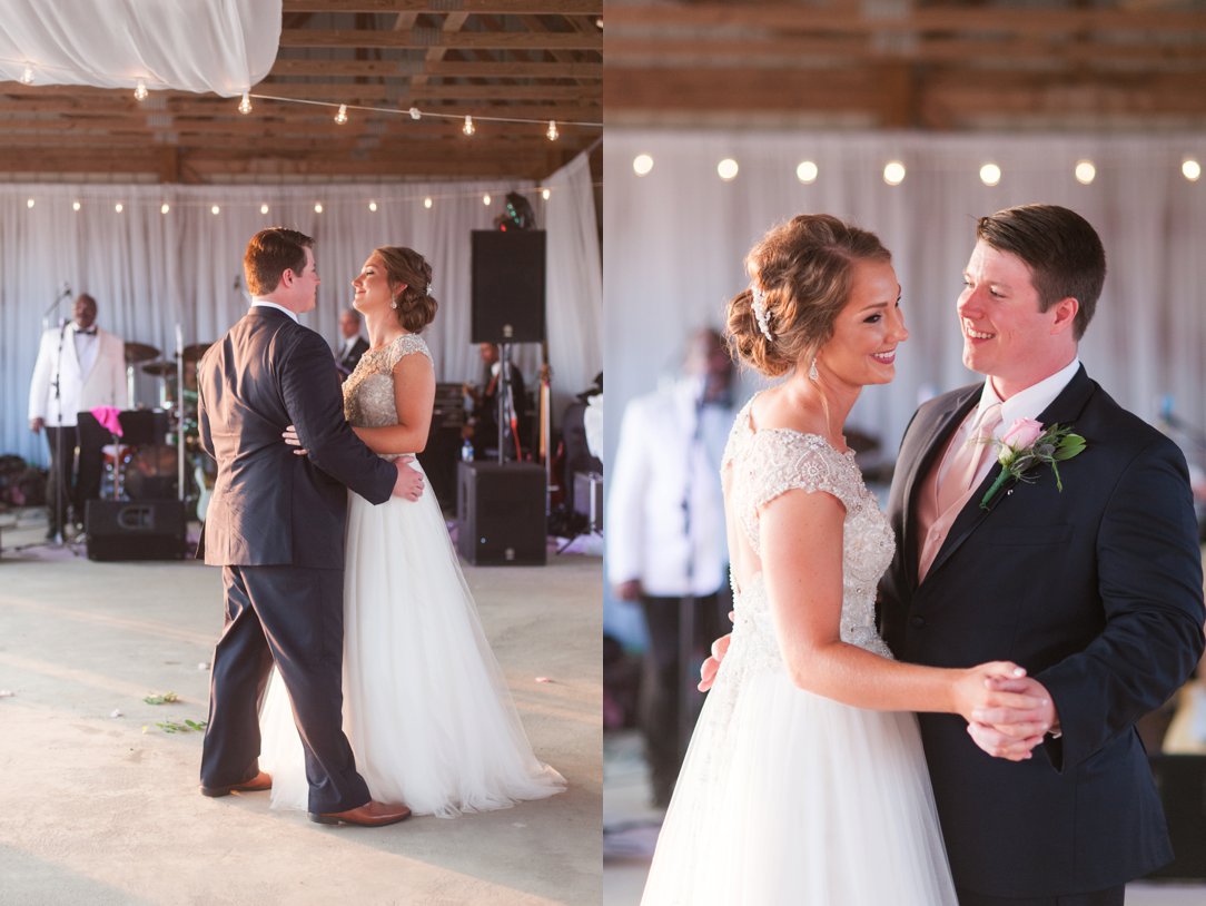 The Columns in Bolivar & Falcon Ridge Farm Wedding first dance