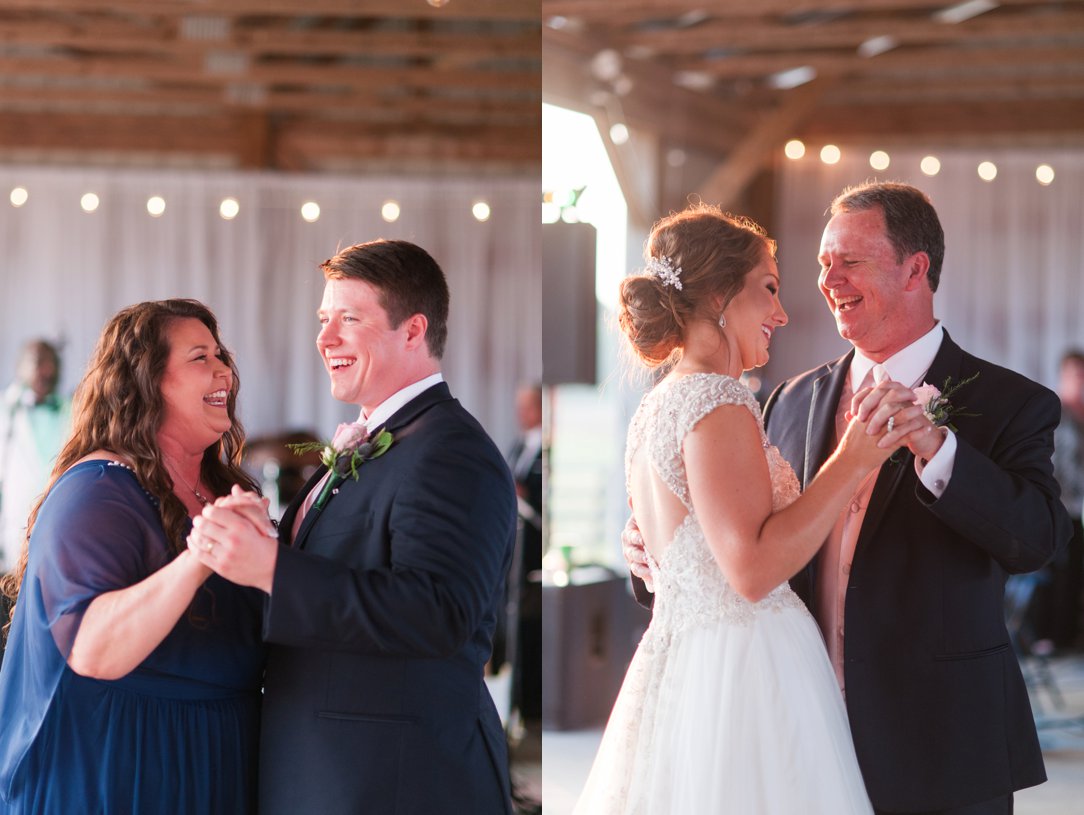 The Columns in Bolivar & Falcon Ridge Farm Wedding parents dance