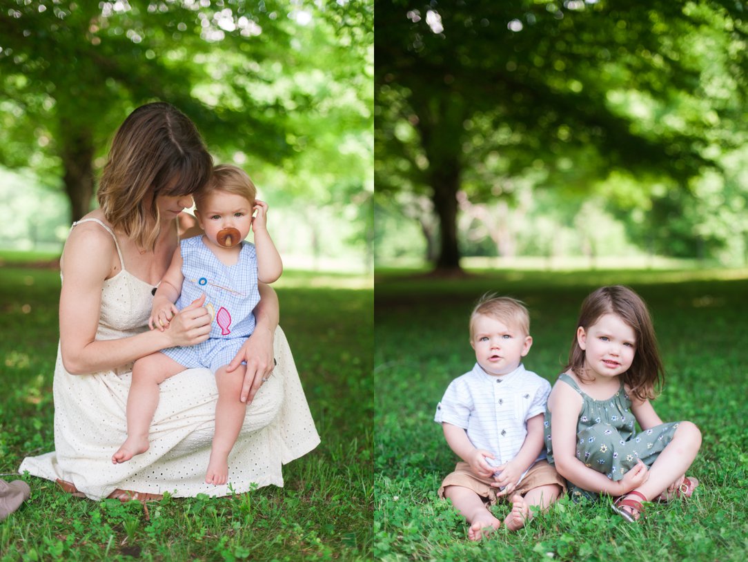 first birthday party with mom and with sister