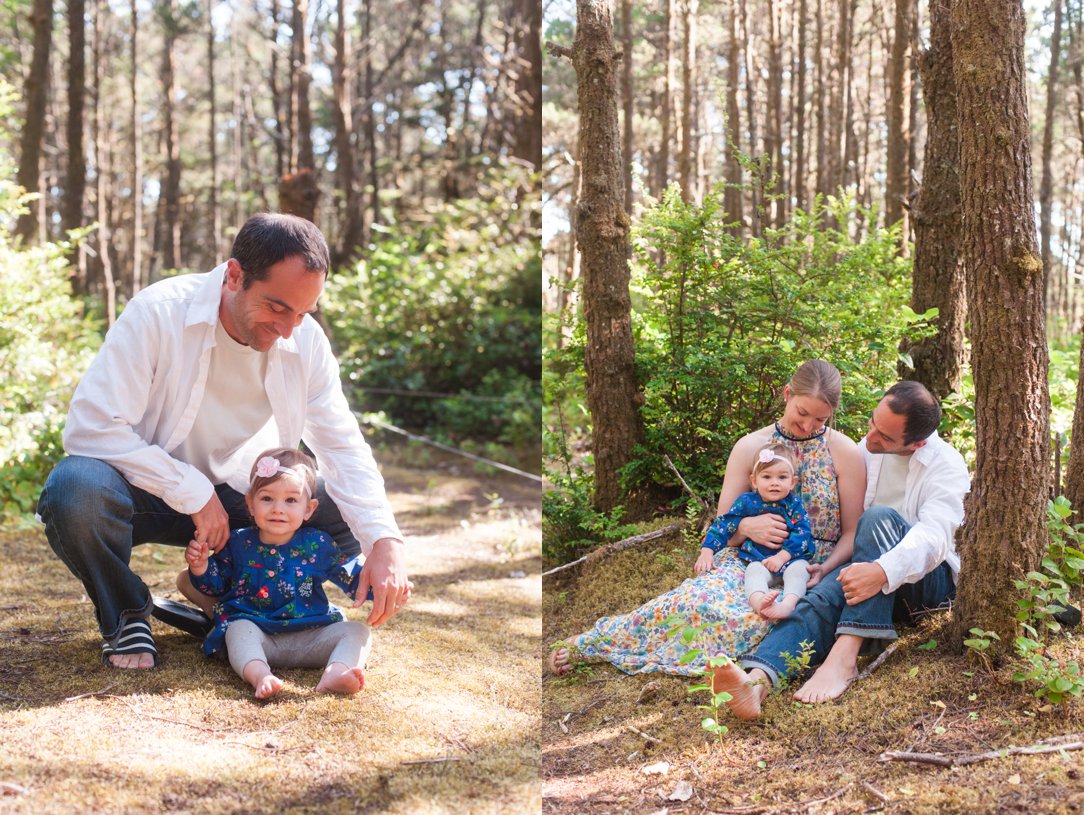 Oregon Coast Session family and daddy