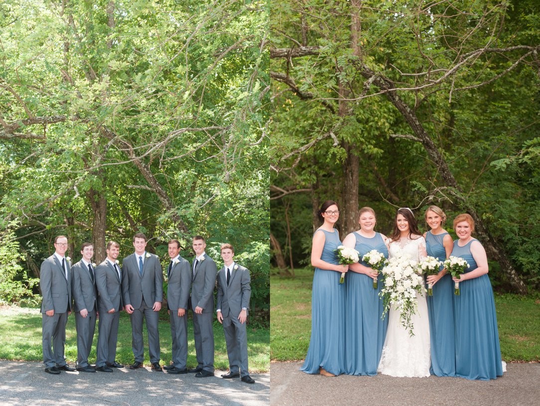 The colonial tea room wedding party