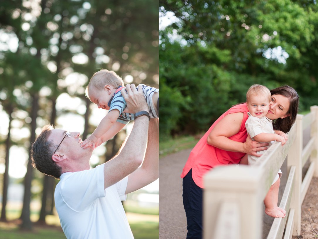 Pine Hill Park Spencer dad lifting son and mom with son