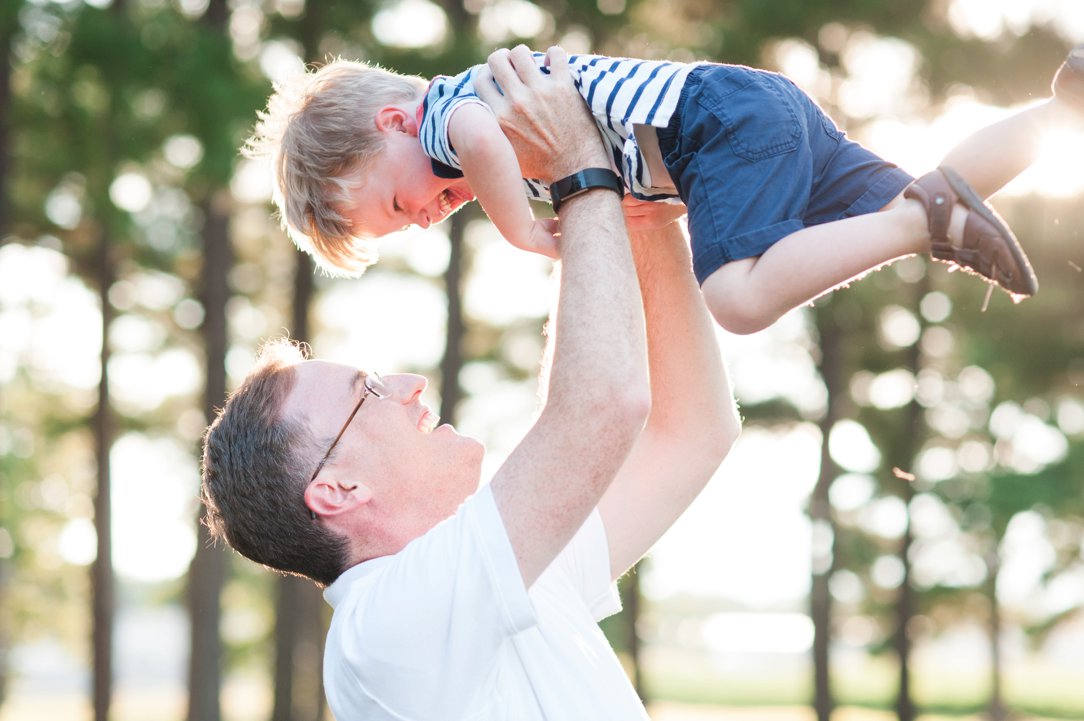 Pine Hill Park Spencer dad lifting son