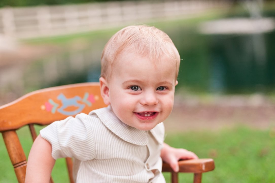 Pine Hill Park Spencer 1 year old smiling