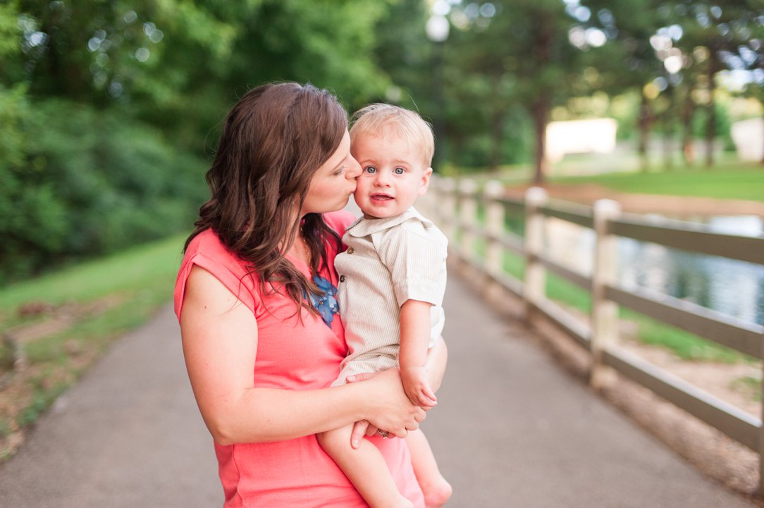 Pine Hill Park Spencer mom kissing son