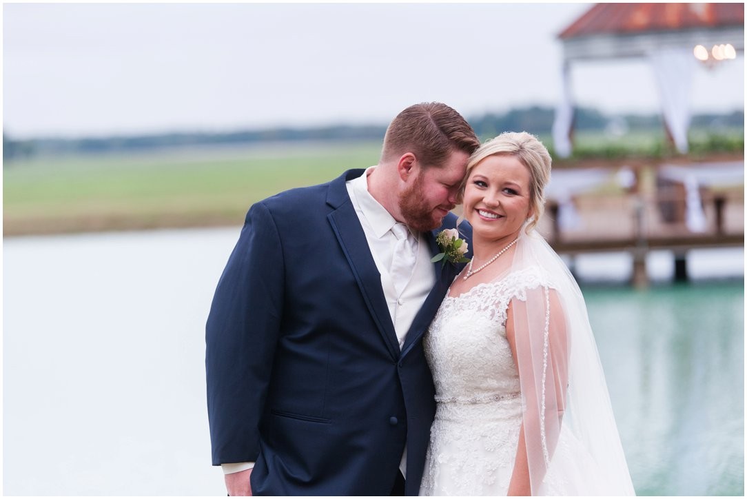 The Venue at Waddell Place bride and groom smiling