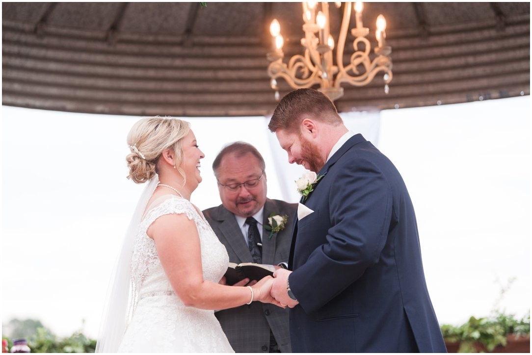 The Venue at Waddell Place ceremony laughing