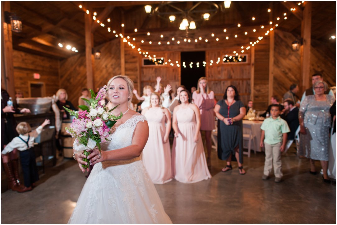 The Venue at Waddell Place throwing bouquet